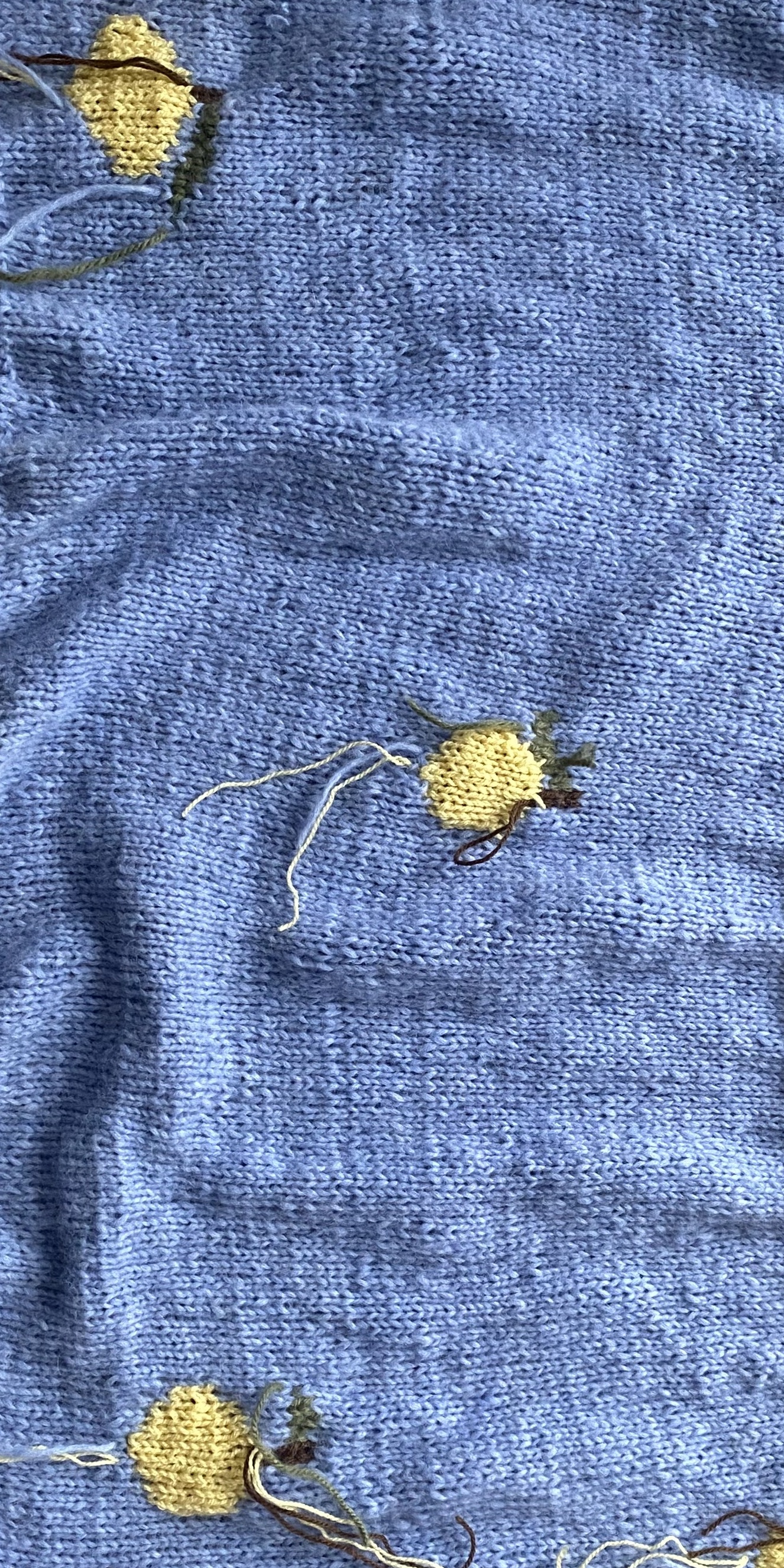 Preview van de handgebreide deken